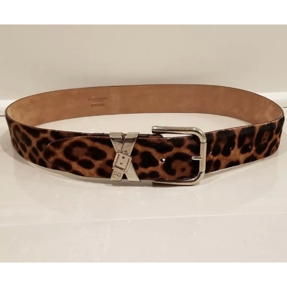 •SOLD• Dolce & Gabbana belt w/ calf hair